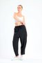 Women's Black Elastic Waist Pocket Ayrobin Shalwar Trousers - 2