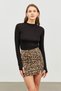 Women's Black Crew Neck Finger Detailed Body - 3