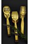 3 Piece 24K Gold Plated Tongs Set (Dishwasher Washable) - 2