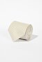 Men's Beige-Navy Blue Patterned Tie