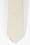 Men's Beige-Navy Blue Patterned Tie - 2