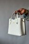New Product 3 Compartment Women's Shoulder Bag 2193 White