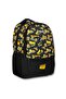 -Umit Bag Yellow Black Business Machinery School Bag Lunch and Pencil Bag Set - 3