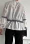 Women's White Tasseled Scallop Embroidery Cotton Jacket - 7