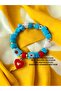 Glass Basement Bead Charm Murano Evil Eye Bead Bracelet Evil Eye Beaded Bracelet - 2