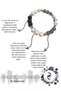 Natural Stone Energy Bracelet - Howlite Lava Stone Bracelet - Antistress Energy Balance Bracelet - 3