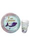 Mermaid 24-Person Birthday Party Supplies Set Concept - 2