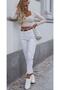 Super White Mom Boyfriend Jeans High Waist Flexible - 3