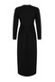 Black Pleated Skirt Scuba Knit Dress TCTAW24EL00000 - 9