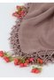 Cherry Embroidered Hand Embroidered Beaded Scarves - 2