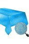 Blue Color Metalized Tablecloth Party Birthday Metalized Tablecloth 120x180cm