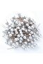 Mini Stringed Berry Ornament Silver 20 Pieces - 4