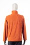 Eagle Figured Zippered Three Pocket Brick Color Fleece Cardigan - 4