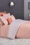 Tommy Salmon Double 100% Cotton Satin 233 TC Duvet Cover Set - 3