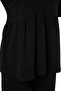 Black V-neck Knitted Pajama Set TBBSS22PT0566 - 7