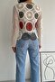 Women's White Crochet Standard Size Lace Blouse - 6