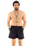 Black Men's Pocketed Swim Shorts - 4