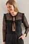 Women's Black Patterned Knitwear Knitted Cardigan 20234098