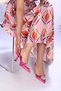 Women's Verum Fuchsia Satin Stone Heeled Shoes - 2
