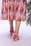 Women's Verum Fuchsia Satin Stone Heeled Shoes - 6