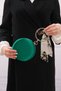 Women's Green Satin Round Evening Dress Evening Bag - 4