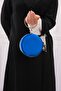 Women's SaksBlue Satin Round Evening Dress Evening Bag - 4
