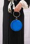 Women's SaksBlue Satin Round Evening Dress Evening Bag - 5