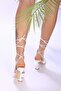 Women's Novo White Leather Ankle Strap Heeled Shoes - 3