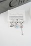 Women's Vip Series Zircon Stone Eye Figured Set of 3 Earrings - 2