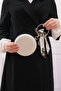 Women's Pearl Glitter Round Evening Dress Clutch Portfolio Bag - 4