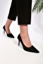 Women's Podelta Black Suede Classic Heeled Stiletto - 2