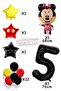 Mini Mouse Balloon Set with Black Number Balloons Minnie Mouse Balloon Set - 2