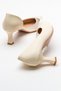 353 Ecru Skin Heeled Women's Shoes - 4