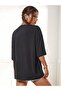 Large Size Eiffel Detailed Paris Printed Oversize Crew Neck T-shirt - 2