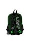 Kids Dark Green Black Dinosaur Patterned 2-Piece School Bag Set GOSET0223725 - 5
