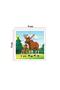 Wooden 4 Piece Jigsaw Puzzle My Baby's First Pazlı (Geyik Family) - 4