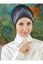 Gorgeous Model Black Bonnet with Silver Stones - 6
