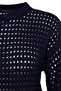 Navy Blue Relaxed Cut Openwork/Hole Knitted Sweater TCTAW24AK00113 - 7