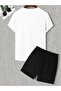 Eagle Printed Top and Bottom Summer Oversize Combed Cotton T-Shirt Shorts Set - 2