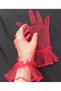 Bella evening dress bridal gloves short red