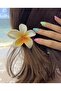 Lotus Flower Pastel White Color Latch Buckle (8cm) - 6
