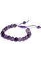 Gorgeous Set of 3 Amethyst, Pink Quartz, Chakra Natural Stone Bracelet Aa Quality - 2