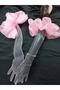 Gemma Organza Ruffle Party Gloves Bebe Pink - 3