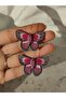 Butterfly Earrings Polymer Clay Pink Butterfly Earrings - 4