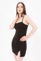 Women's Dark Brown Slit Strap Mini Dress