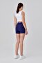 Push up High Waist Shaping / Sculpting Shorts Leggings Navy Blue - 4