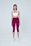 Push Up High Waist Recovery Capri Leggings Plum