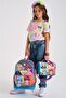 Kids Gray Blue Pink Anime Patterned Pen Holder, Nutrition, 3-Piece School Bag Set GOSET0123737 - 2