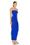 Women's Cobalt Blue Strapless Lined Maxi Dress - 2