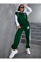 California 97 Printed 3 thread Green Zippered Sleeves and Hat White Detailed Tracksuit Set - 5